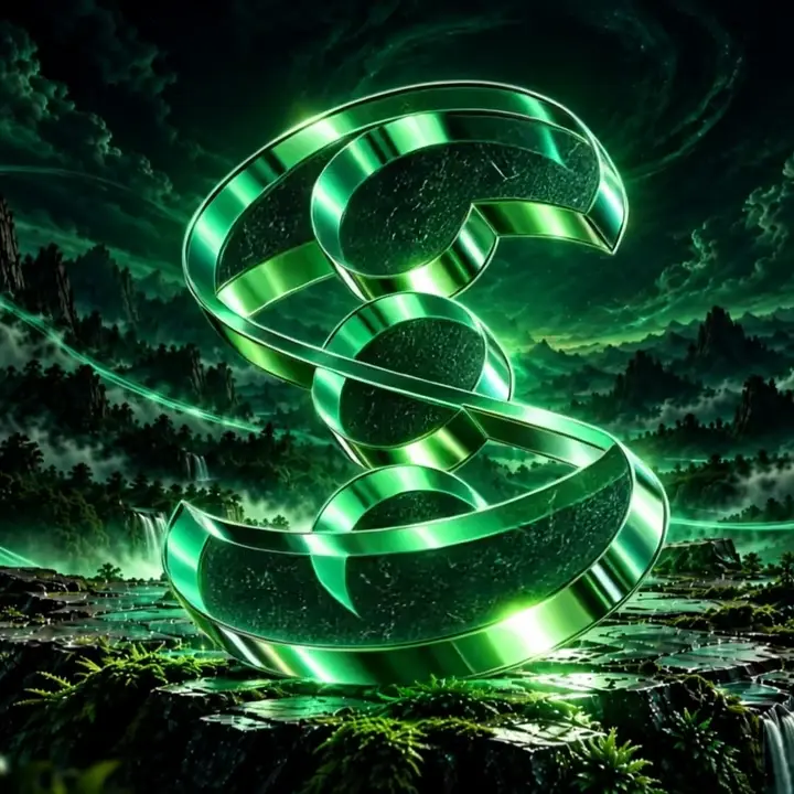 Animated SHIVA logo in an emerald landscape